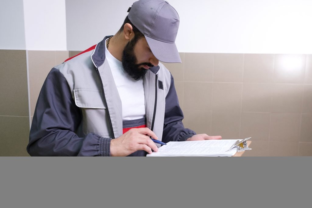 A man with a grey hat